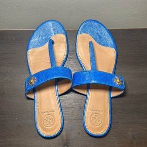 Tory Burch Bright Blue Sandals Very gently used Size 8.5